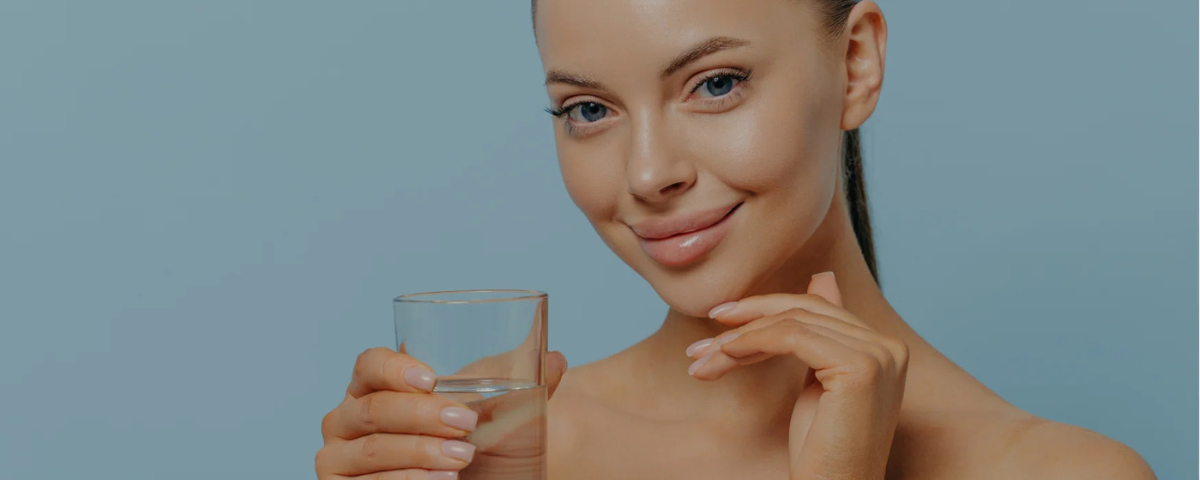 Close-up of dehydrated skin showing flakiness and fine lines on the face